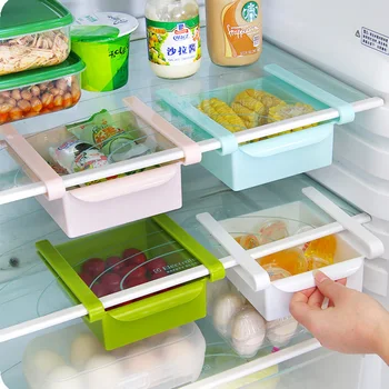 Šaldytuvas Šaldytuvo Lentynų Laikiklis Pull-out Stalčių Organizatorius Reguliuojamas Tampus Daugiafunkcį Virtuvės Šaldytuvas stalčiuko