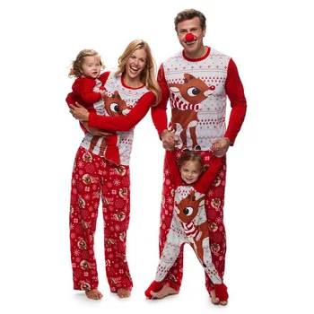 Šeimos Kalėdų Pižama Nustatyti Dryžuotos Pižamos Nustatyti Šeimos Atrodyti Atitikimo Šeimos Kalėdų Pižama Navidad Šeimos Derinti Drabužius