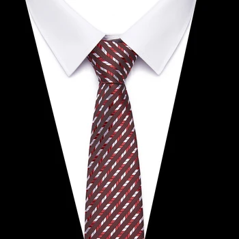 Šilko kaklaraištis, liesas 7.5 cm, Raudonas gėlių necktie aukštosios mados pledas ryšius vyrų plonas medvilnės cravat kaklaraiščiai Mens 2019 gravatas