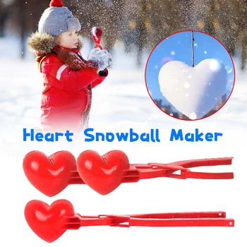 Širdies Formos Putinas Maker Įrašą Žiemos Smėlio Kamuolys Pelėsių Plastiko Apkabos, Vaikų Žaislas Putinas Maker Įrašą Žiemos Sniego Žaislas Vaikams