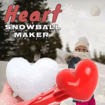 Širdies Formos Putinas Maker Įrašą Žiemos Smėlio Kamuolys Pelėsių Plastiko Apkabos, Vaikų Žaislas Putinas Maker Įrašą Žiemos Sniego Žaislas Vaikams