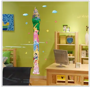 šokių princesė pilies sienų lipdukai vaikams kambarį, kambarį, langą animacinių filmų aukštis priemonė sienų lipdukai meno 