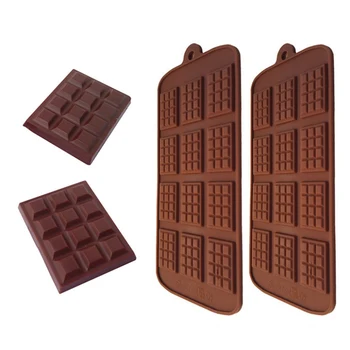 Šokolado Pelėsių Kepimo Pelėsių, Maisto kokybės Silikoninės Kepimo Formos Šokoladiniai Vafliniai Formavimo Pelėsių Nonstick Keptuvėje Ne Lipni 