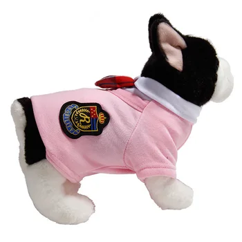 Šunelis pora drabužiai vienodi Smulkaus ir Vidutinio Šunų Kostiumų Čihuahua Šuniuką Pet Marškinėliai, Drabužiai Mielas Universiteto stiliaus XS-XL