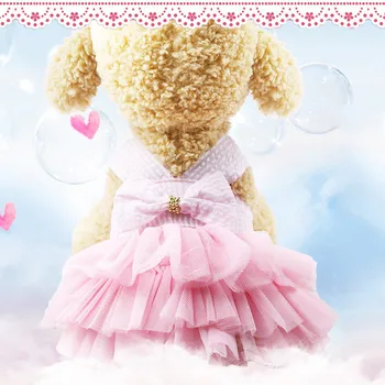 Šunelis Suknelė Drabužius Saldus Princesė Dress Teddy Mažylis Vestuvių Suknelės Sijonas dėl Smulkaus ir Vidutinio Šuo Naminių Reikmenys