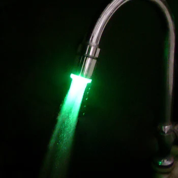 Šviesos Švytėjimas, Šviesos LED Vandens Maišytuvas Dušo Bakstelėkite Temperatūros Jutiklis Vandens Antgalis Žibintas Vonios kambariui Virtuvės Maišytuvai 3Color
