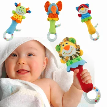 Žaislai 0-12 Mėnesių Brinquedos Mielas Gyvūnų Bamblys Barškučių & Mobilieji Telefonai Kūdikių Pliušinis Mokymosi Produktų Vaikams Dovanų