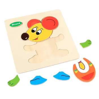 žaislai trimatis spalvinga medinė dėlionė švietimo žaislai vystymosi kūdikių žaislas vaiko ankstyvojo mokymo žaidimas