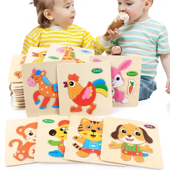 žaislai trimatis spalvinga medinė dėlionė švietimo žaislai vystymosi kūdikių žaislas vaiko ankstyvojo mokymo žaidimas