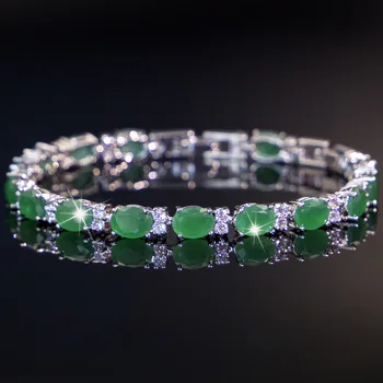 Žalias Smaragdas Sidabro 925 Papuošalai Rinkiniai Moterims, Auskarai, Pakabučiai Žiedas Nemokamas pristatymas