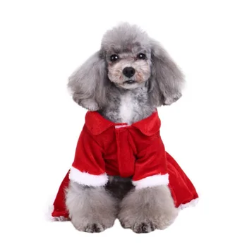 žiemą Šilta Kalėdinė Suknelė Gražių Raudonos Svogūnai Mažylis Sijonas šunelis Nėrinių Medvilnės Kalėdos Šunų Kostiumų yorkie Čihuahua Kačių Drabužiai